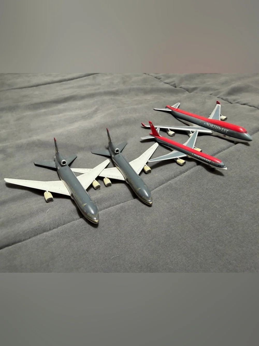 Vintage Herpa Wings Royal Jordanian & Northwest Airlines 4PC Lot